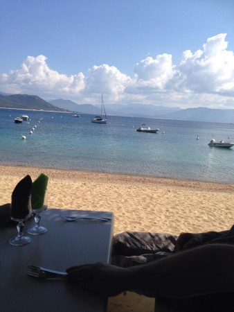 Notre premier repas au bord de la mer